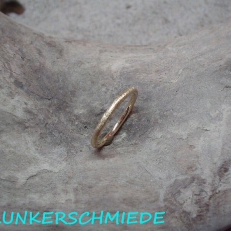 Ring 585/- GG, Knöchel Ring, Knuckle Ring,1,8mm