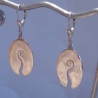 Besteck Ohrhänger 925/- Silber aus Mokkalöffel