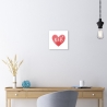 Holzbild Herz Buchstaben personalisiert Geschenk Namen Holzschild, 15x15 cm aufhängen o. hinstellen Geburt Hochzeit Dankeschön Wandbild
