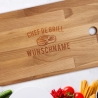 Schneidebrett personalisiert Gravur Bambus o. Buche STEAK Holzschneidebrett individuell graviert Namen Küchenbrett Grillbrett Geschenk