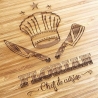 Schneidebrett personalisiert Gravur Bambus o Buche CHEF CUISINE Holzschneidebrett individuell graviert Namen Küchenbrett Grillbrett Geschenk