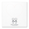 Gästebuch Hochzeit Fingerabdruck Leinwand Personalisiert Happy Pride Brautpaar Geschenk Hochzeitsdekoration Namen 50x50 cm Keilrahmen