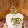 Cake Topper Hochzeit personalisiert Holz mit Namen Kuchentopper Just Married Hochzeitstorte Tortenaufsatz Tortendeko Deko Hochzeitsgeschenk