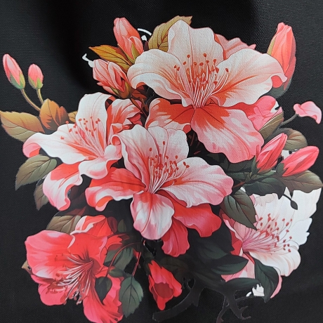 Beutel, Stoffbeutel, Beutel aus Canvas - Grundfarbe schwarz