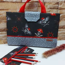 Niedliche Maltasche/Zeichentasche für Kids - Piraten