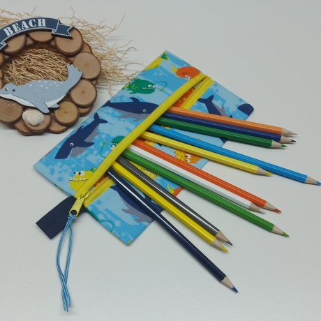 Zweckmäßige Maltasche/Zeichentasche für Kids - Fische