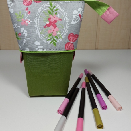 Popup-Mäppchen, Stiftemäppchen, Pencilcase - Romantik