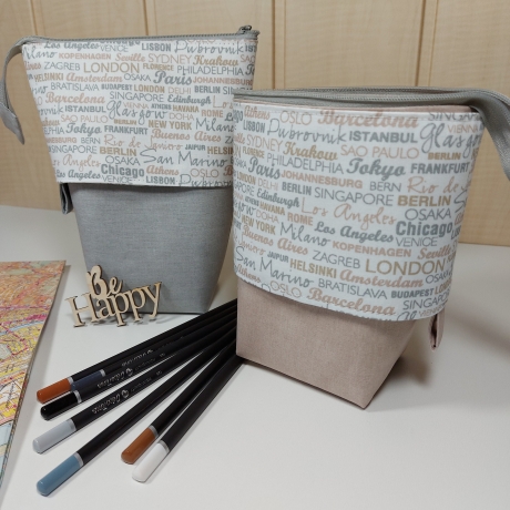 Popup-Mäppchen, Stiftemäppchen, Pencilcase - Städtetrip