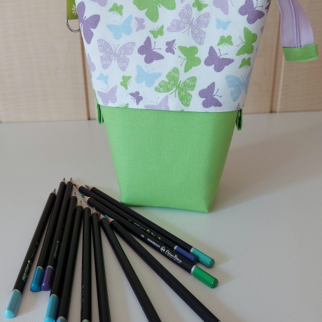 Popup-Mäppchen, Stiftemäppchen, Pencilcase - Schmetterlinge