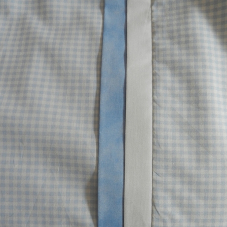 Babybettwäsche Vichykaro in hellblau (80x80 und 40x35 cm)