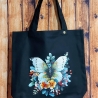 Beutel, Stoffbeutel, Beutel aus Canvas - Grundfarbe schwarz