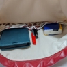 Turnbeutel, Damenrucksack - Blumenmandala - dunkelrot