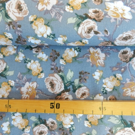 Baumwollstoff - romantisches Rosenarrangement - ab 25 cm