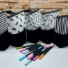 Popup-Mäppchen, Stiftemäppchen, Pencilcase - schw/we 2