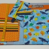 Zweckmäßige Maltasche/Zeichentasche für Kids - Fische