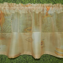 Scheibengardine dicht und transparent mit Tunneldurchzug