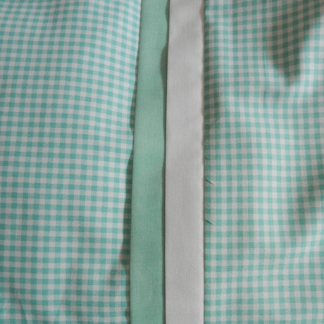 Babybettwäsche Vichykaro in kräftig mint (80x80 und 40x35 cm)