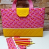Niedliche Maltasche/Zeichentasche für Kids - Sternenblüten rosa