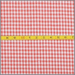 Baumwollstoff - Vichykaro 2mm - orange - ab 25 cm