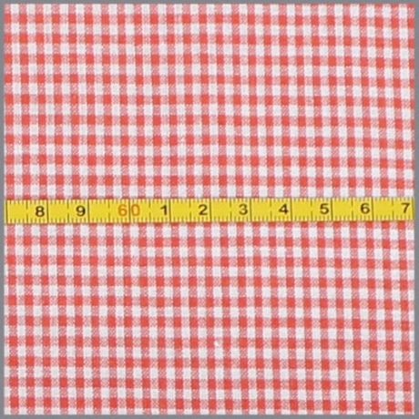 Baumwollstoff - Vichykaro 2mm - orange - ab 25 cm
