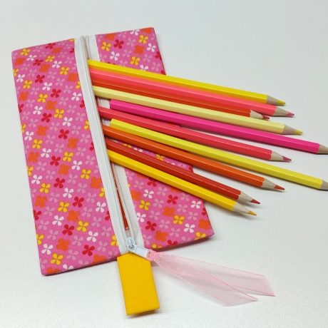 Niedliche Maltasche/Zeichentasche für Kids - Sternenblüten rosa