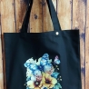 Beutel, Stoffbeutel, Beutel aus Canvas - Grundfarbe schwarz