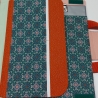 Maltasche auch für Erwachsene - geometrisches Muster grün