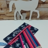 Maltasche/Zeichentasche Kinder-Pferdeköpfe und Sternchen