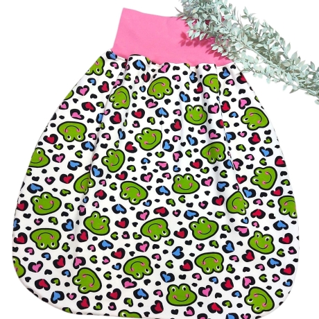 Mützchen Beanie Spucktuch Halstuch für Baby - Froschgesichter