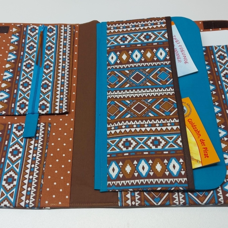 Maltasche/Zeichentasche auch für Erwachsene - Indianermuster