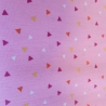 Baumwollstoff - grafische Motive/Dreiecke- rosa - ab 25 cm