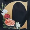 Beutel, Stoffbeutel, Beutel aus Canvas-8 Buchstaben  schwarz