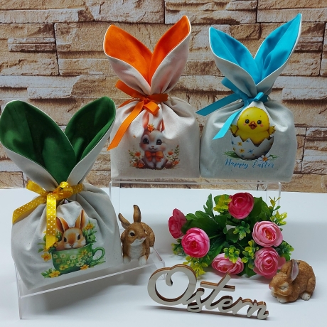 Wunderschöne Ostersäckchen zum Befüllen mit Überraschungen