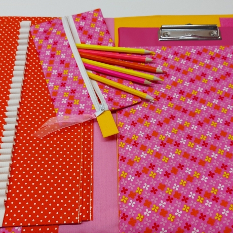 Niedliche Maltasche/Zeichentasche für Kids - Sternenblüten rosa