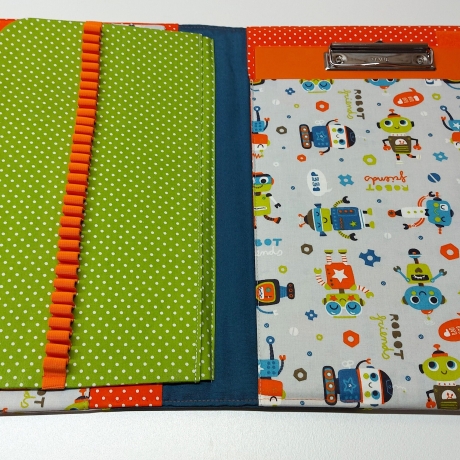 Sehr praktische Maltasche/Zeichentasche für Kids - kleine Roboter