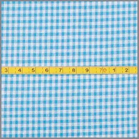 Baumwollstoff - Vichykaro 2mm - türkis - ab 25 cm