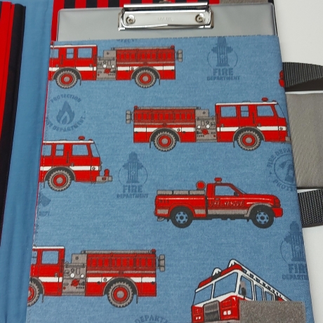 Trendige Maltasche/Zeichentasche für Kids - Feuerwehren
