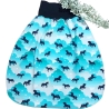 Mützchen Beanie Spucktuch Halstuch für Baby-Einhörner Wolken blau