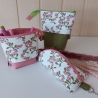 Popup-Mäppchen, Stiftemäppchen, Pencilcase - Blumenranken ecru