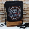 Turnbeutel, Rucksack Herren/Damen - schwarz - Korkstoff (1)