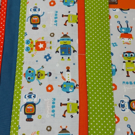 Sehr praktische Maltasche/Zeichentasche für Kids - kleine Roboter
