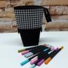 Popup-Mäppchen, Stiftemäppchen, Pencilcase - schw/we 2