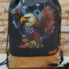 Turnbeutel, Rucksack Herren/Damen - schwarz - Korkstoff (4)