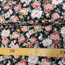 Baumwollstoff - romantisches Rosenarrangement - ab 25 cm