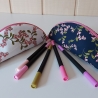 Popup-Mäppchen, Stiftemäppchen, Pencilcase - Blumenranken ecru