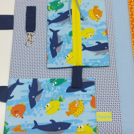 Zweckmäßige Maltasche/Zeichentasche für Kids - Fische