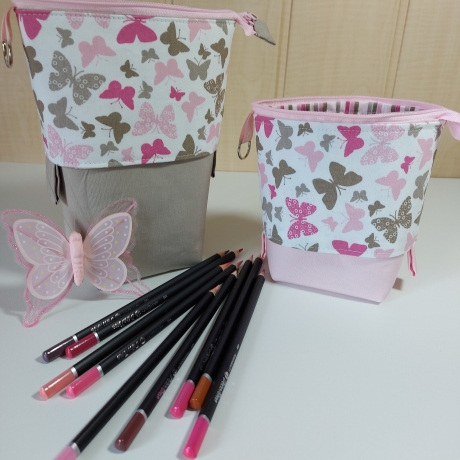 Popup-Mäppchen, Stiftemäppchen, Pencilcase - Schmetterlinge