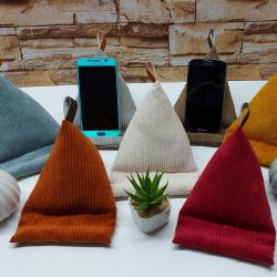 Handysitzsack - Stoff Möbelcord in 11 Farben