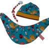 Mützchen Beanie Spucktuch Halstuch für Baby - kleine Füchse