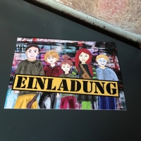 Einladungskarte, Kindergeburtstag, Themengeburtstagsfeier